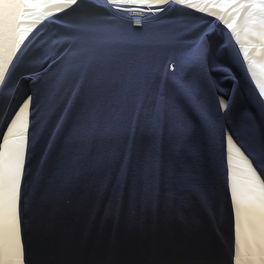 XL Navy Blue Polo RL long sleeve shirt
